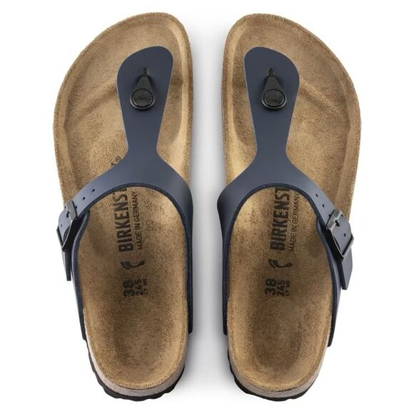 Birkenstock Gizeh Navy Blue Sandals - Picture 1 of 11